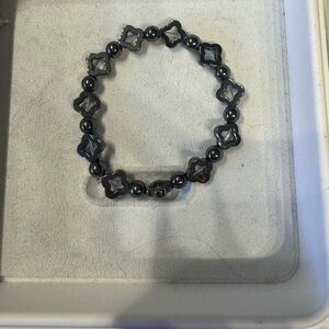 Elegant Black Beaded hematite bracelet